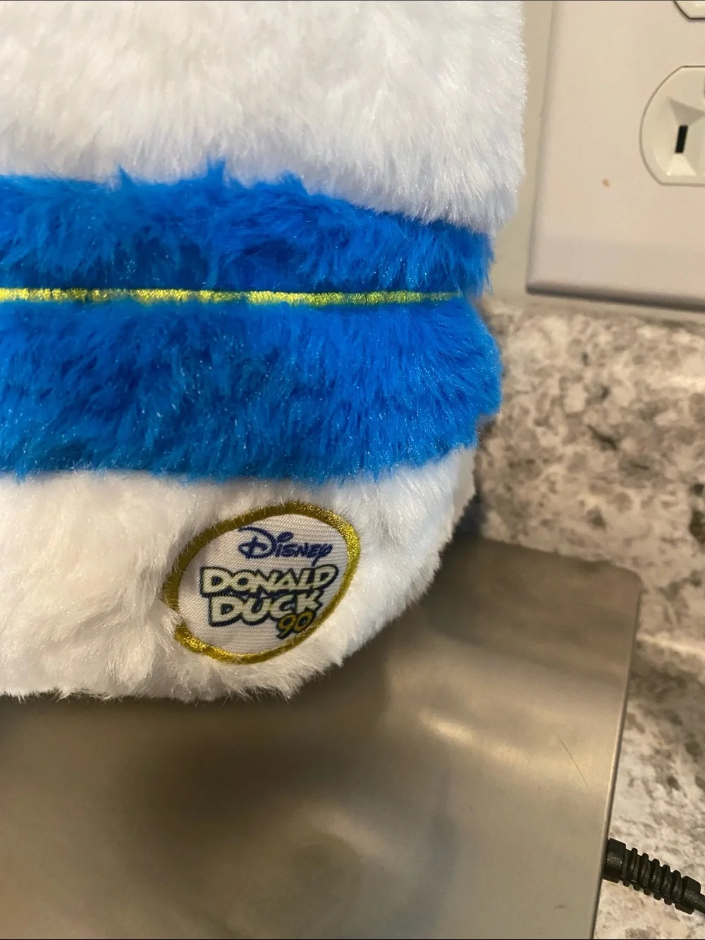Disney Donald Duck Plush Fuzz A Mallows - White, Blue & Yellow